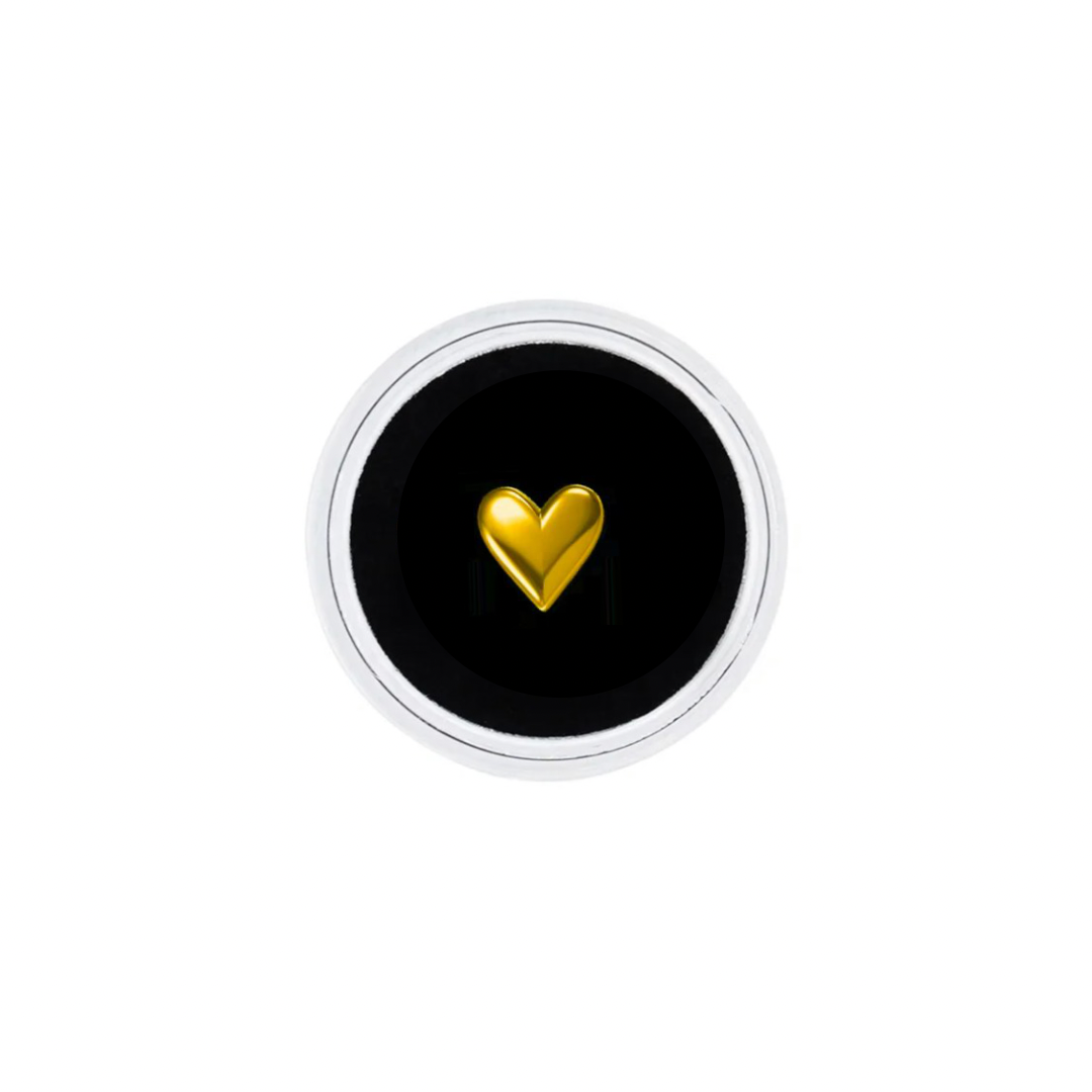 18k Gold Tooth Gem Heart