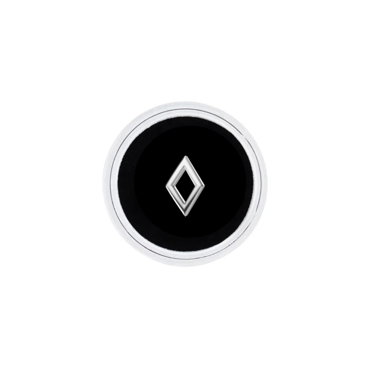 18k Gold Rhombus Tooth Gem