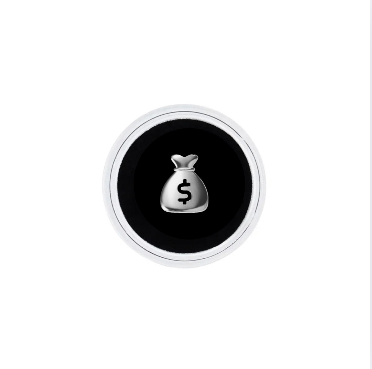 18k Gold Money Bag Tooth Gem