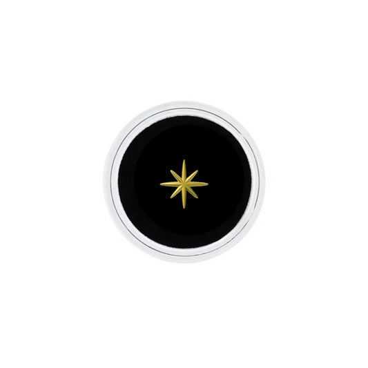 18k Gold Eight Point Star Tooth Gem