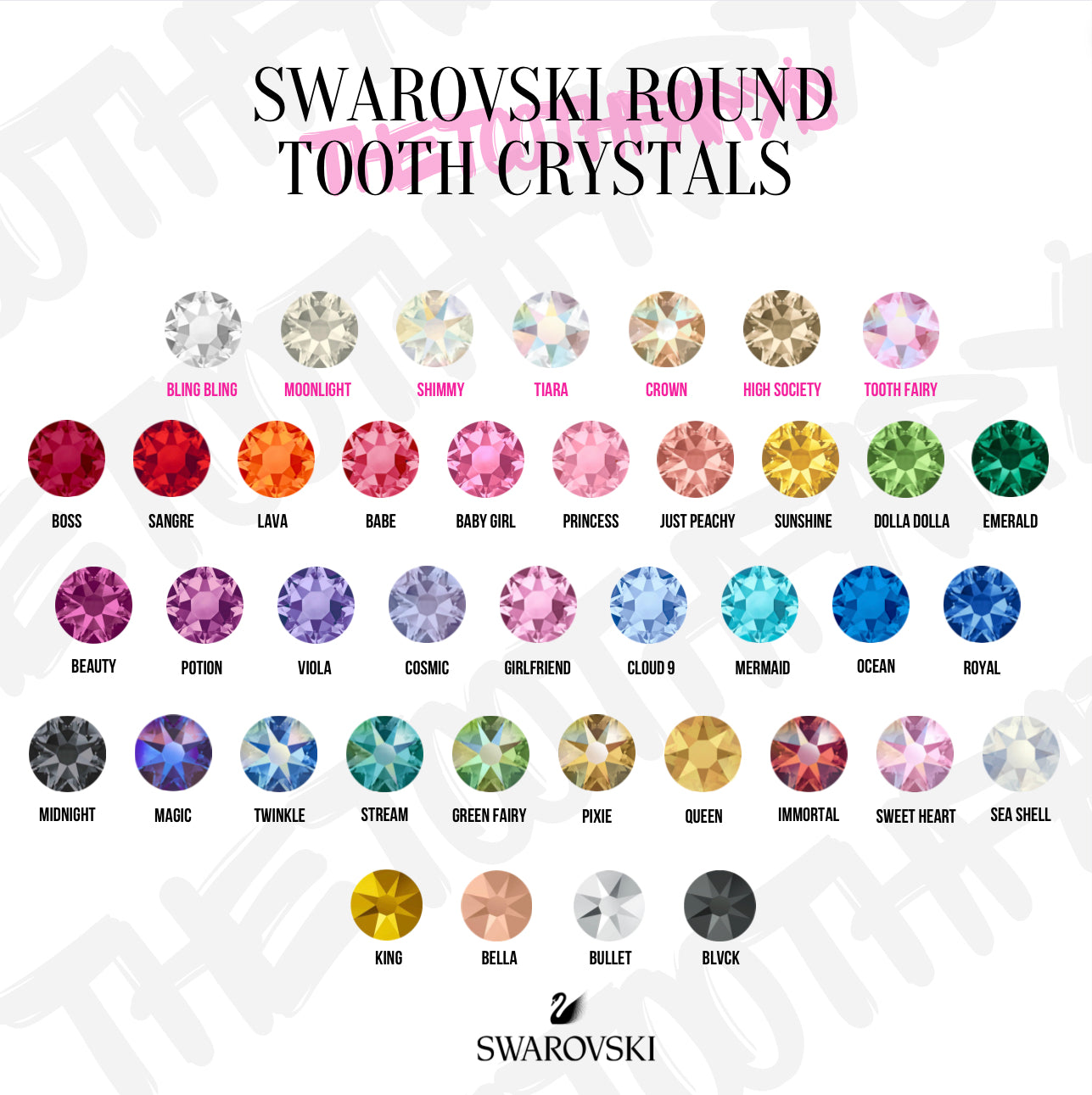 Fairy Dust Swarovski Crystals (10+ applications) – Swarovski Tooth
