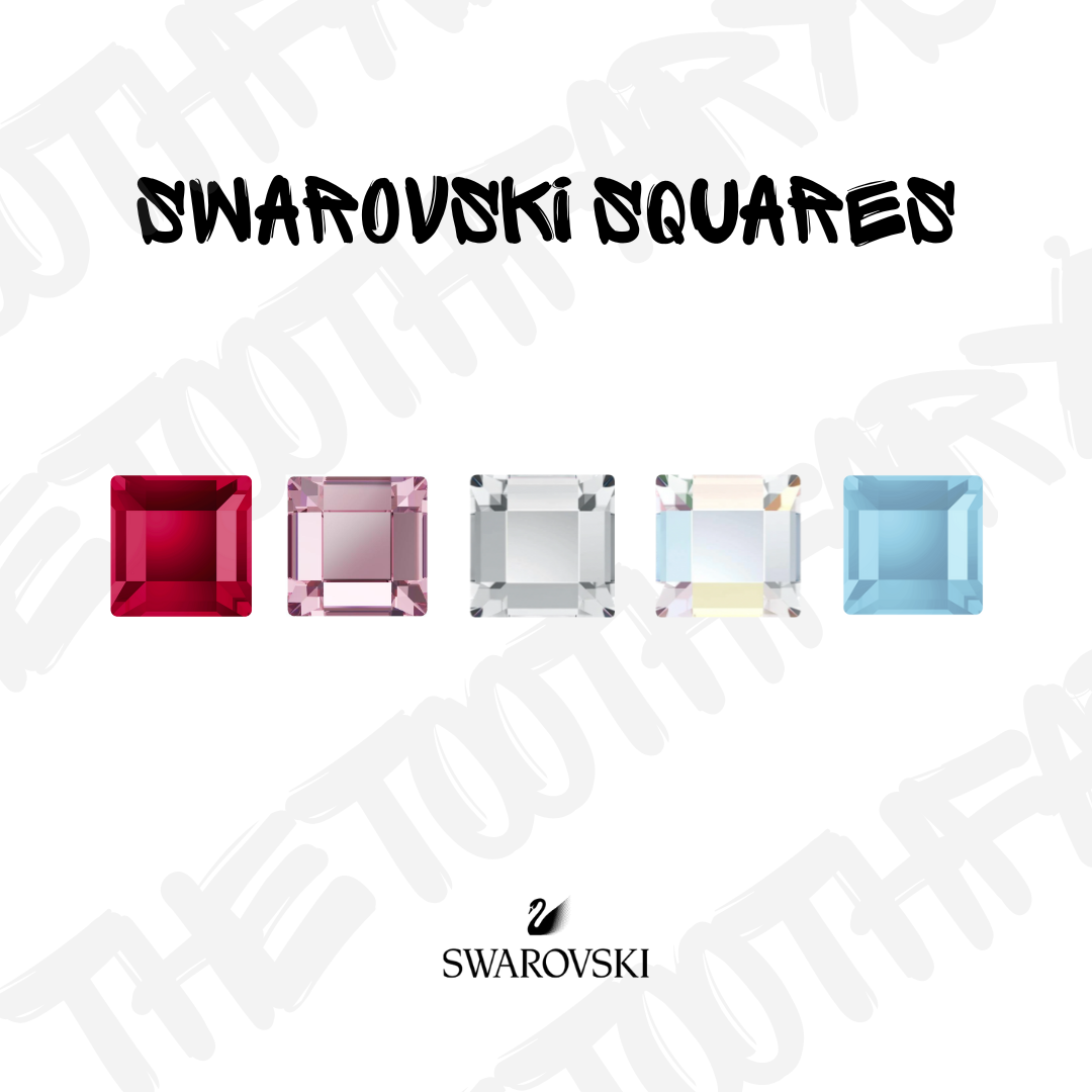 Swarovski Crystal Square Tooth Gem