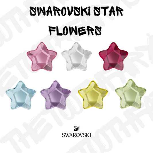 Swarovski Crystal Flower Star Tooth Gem
