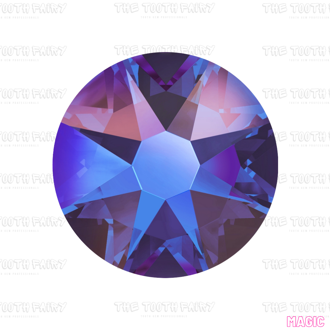 Swarovski Round Crystal Tooth Gems paradise shine