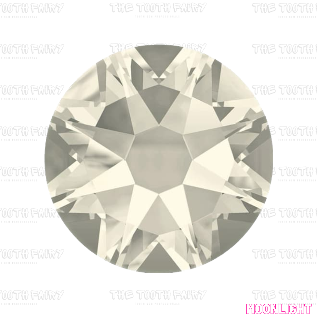 Swarovski Round Crystal Tooth Gems Moonlight
