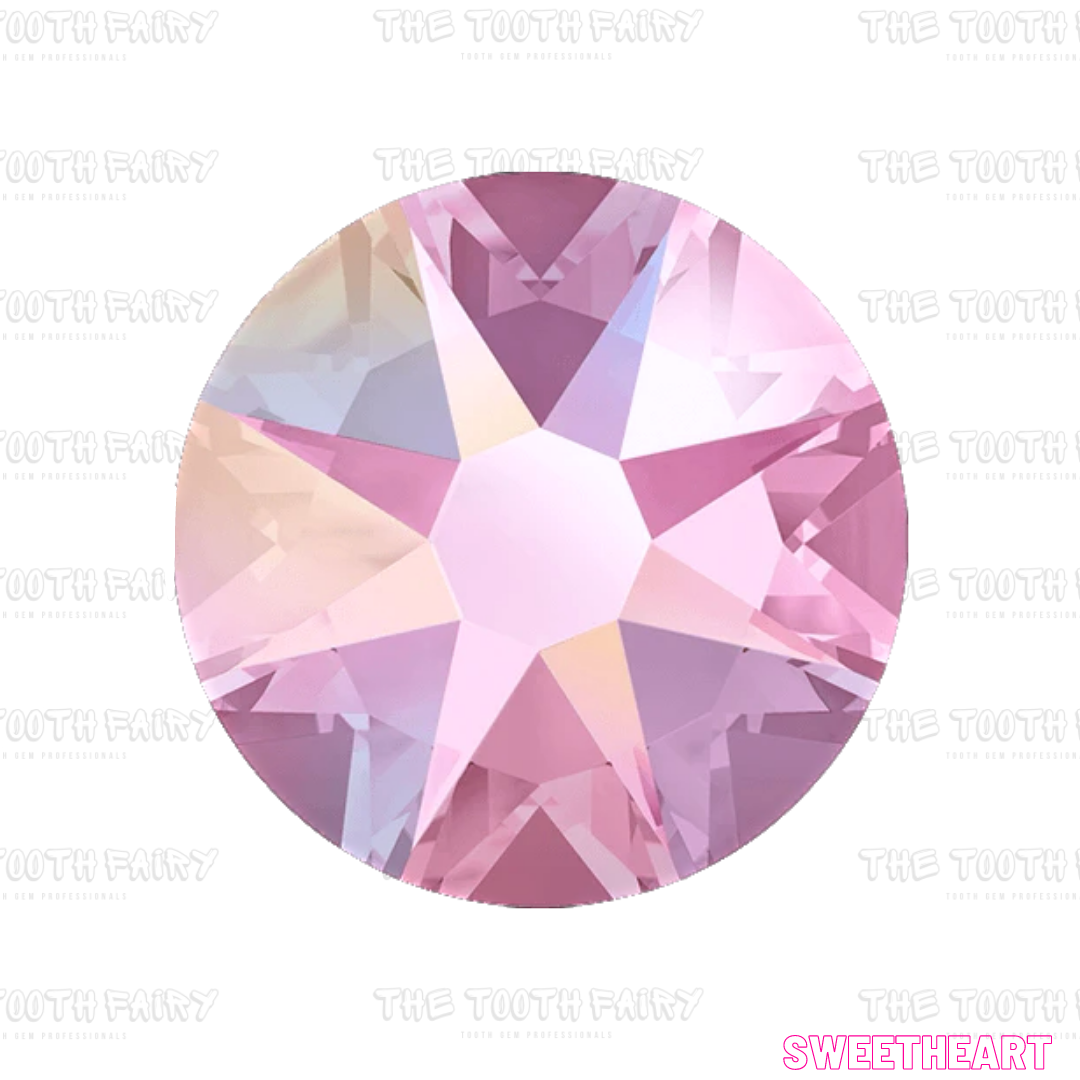 Swarovski Round Crystal Tooth Gems shimmer