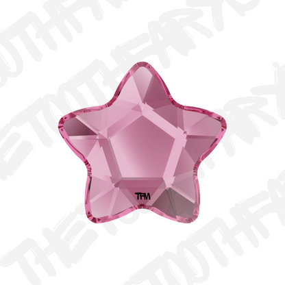 Swarovski Crystal Flower Star Tooth Gem Rose