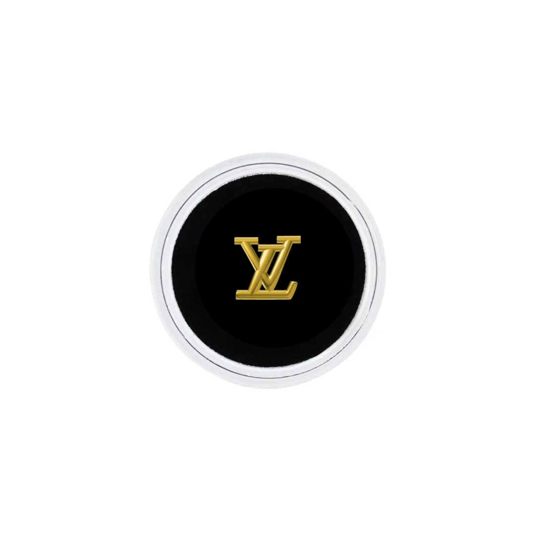 18k Gold LV Logo Tooth Gem