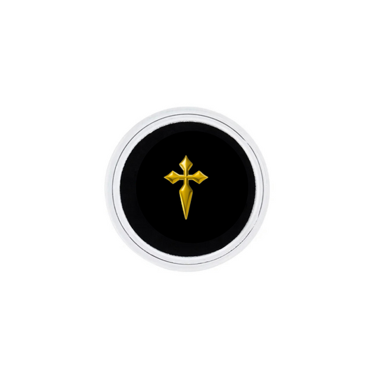 18k Gold Fancy Cross Tooth Gem