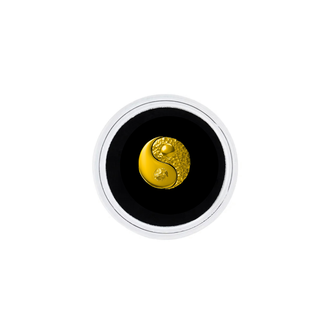 18k Gold Yin and Yang Tooth Gem - Exclusive Edition