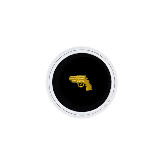 18k Gold Gun Tooth Gem