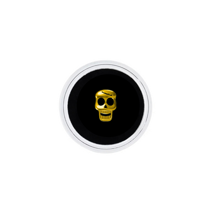 18k Gold Skull Tooth Gem