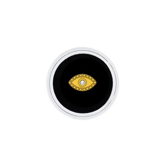 18k Gold Fancy Evil Eye Tooth Gem