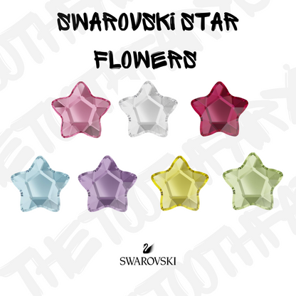 Swarovski Crystal Flower Star Tooth Gem 