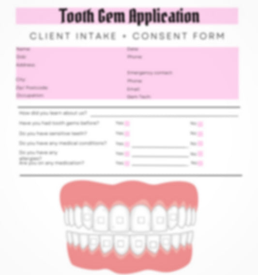 Tooth Gem Client Consent Forms