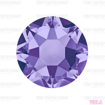 Bulk Swarovski Crystal Tooth Gems - TANZANITE