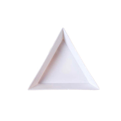 Triangle Gem Tray White