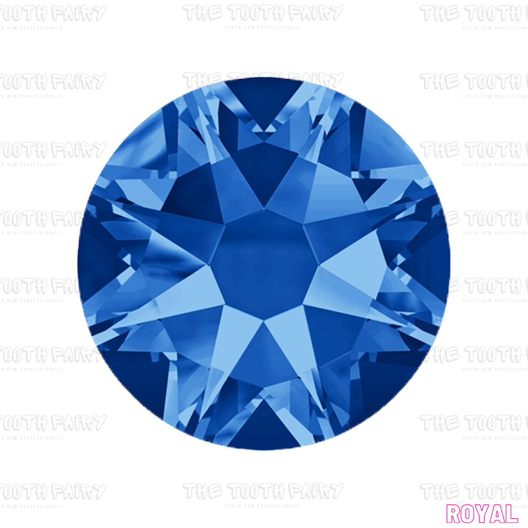 Swarovski Round Crystal Tooth Gems Sapphire